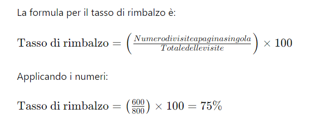 calcolo frequenza di rimbalzo metrica SEO